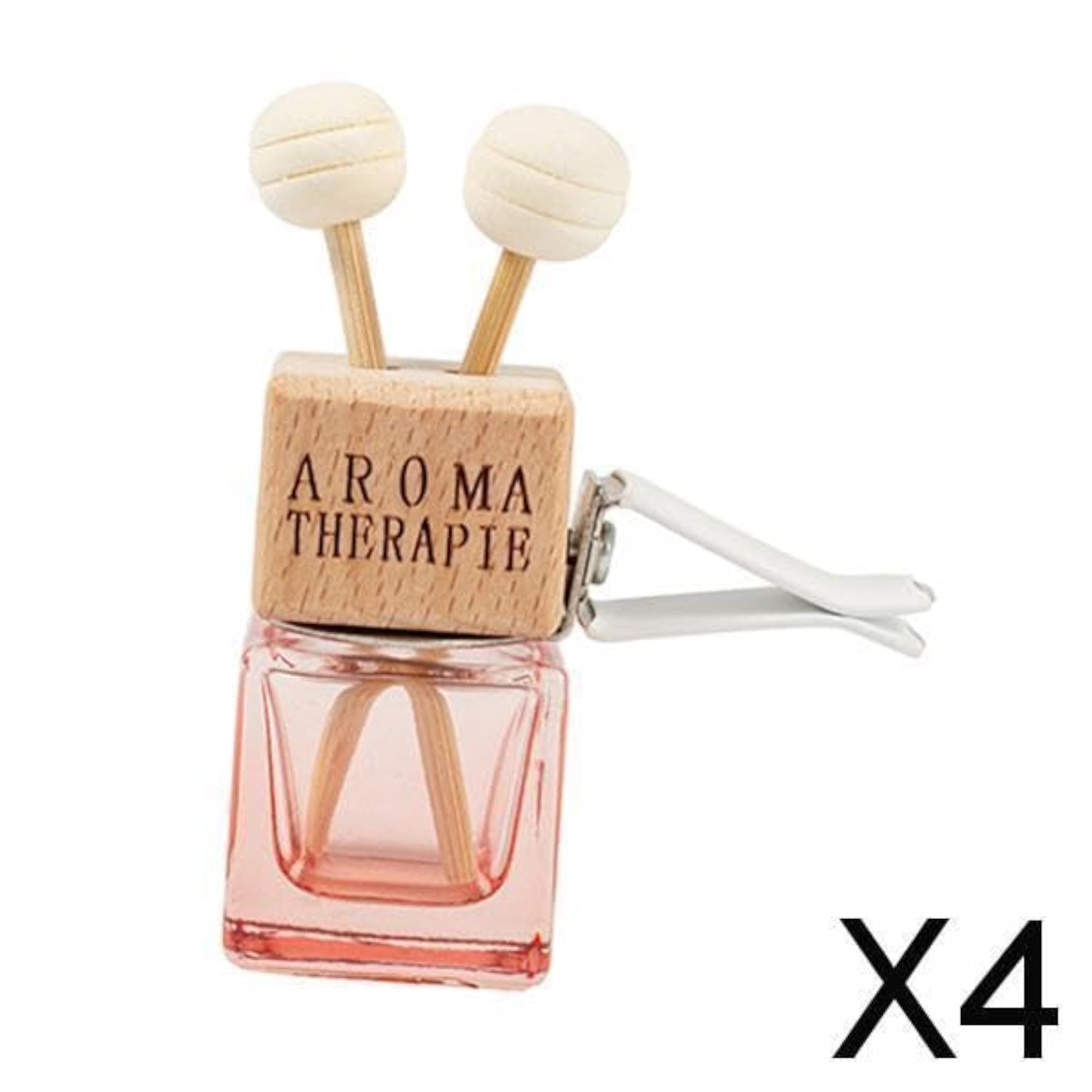 Empty Car Diffuser Vent Clip Perfume Bottle, Red